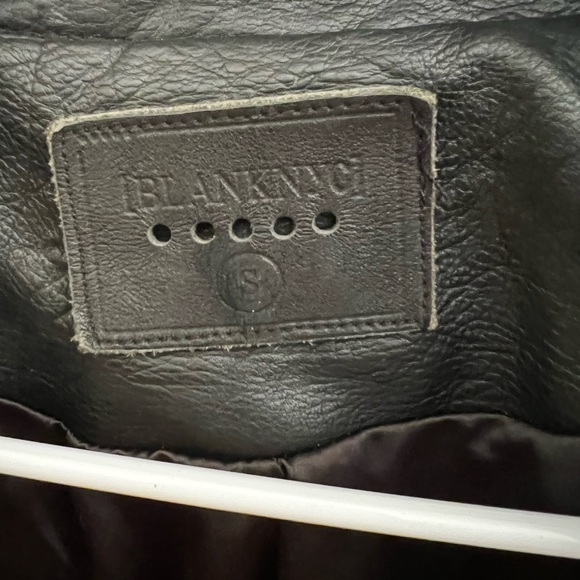 BLANK NYC Floral Black Genuine Leather Jacket - Picture 2 of 9